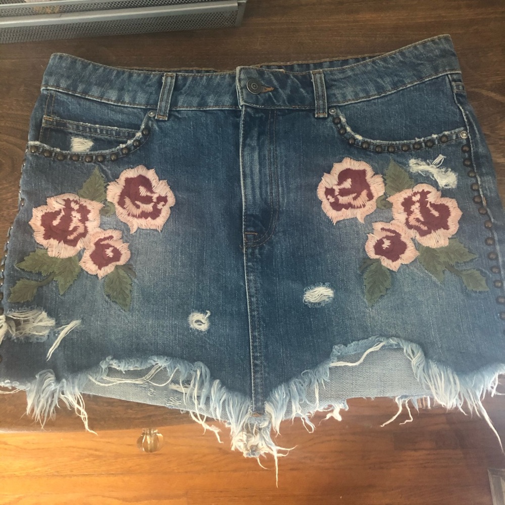 Free People Denim Skirt